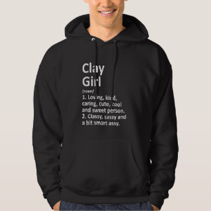 Clay Girl Al Alabama Funny City Home Roots Hoodie