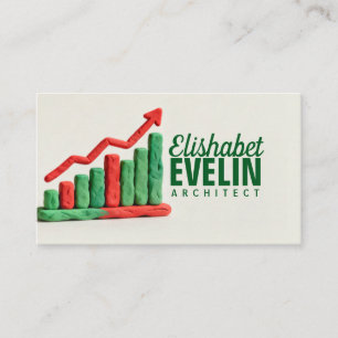 Clay Growth Chart: Rising Success in Color Business Card