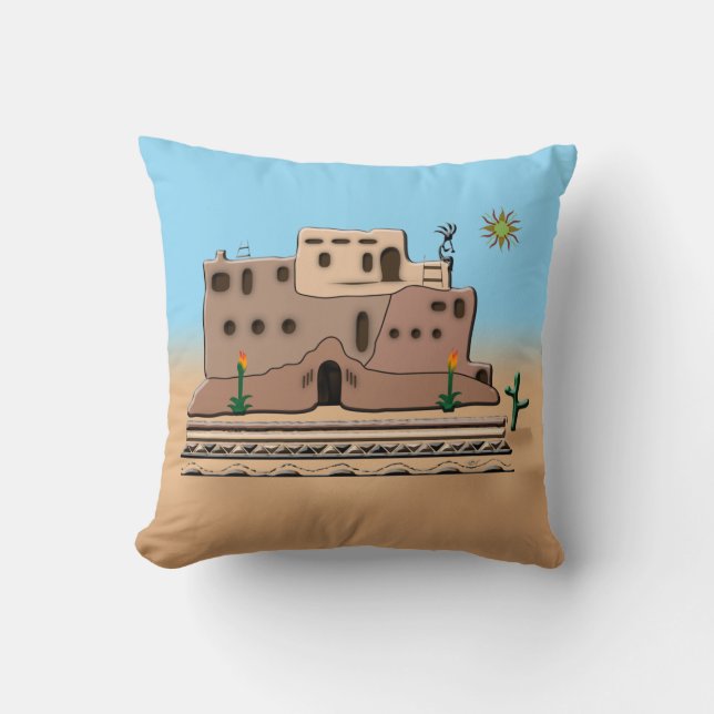 Clay House Cushion (Front)