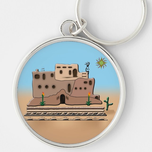 Clay House Key Ring (Front)