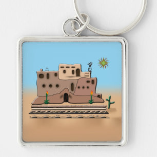 Clay House Key Ring