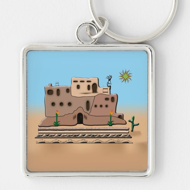 Clay House Key Ring (Front)