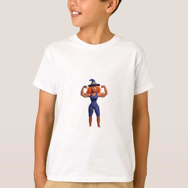 clay modeling witch do yoga T-Shirt (Front)