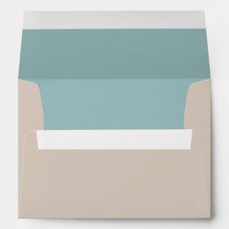 Clay Outide, Blue Lined 5x7 Envelope