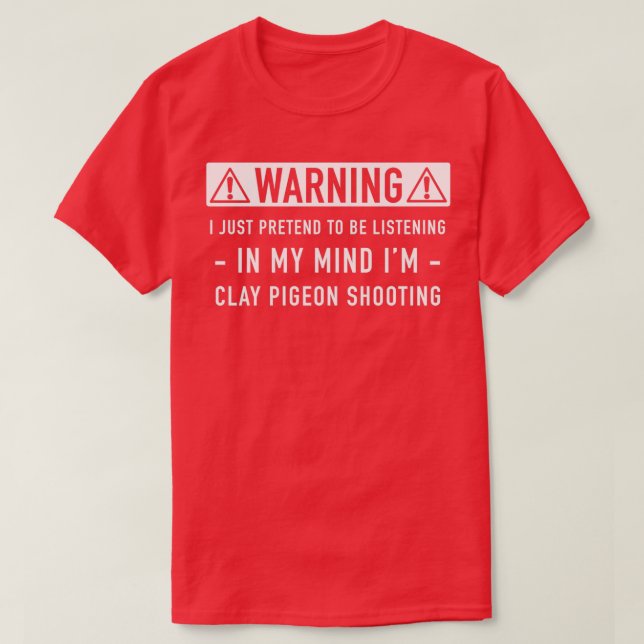Clay pigeon gift T-Shirt (Design Front)