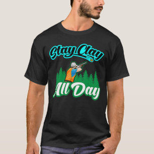 Clay pigeon shooting shooting shotgun sports shoot T-Shirt