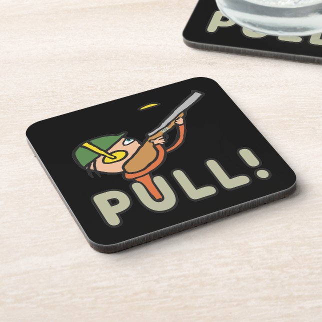 Clay Pigeon Trap Shooting Coaster (Left Side)