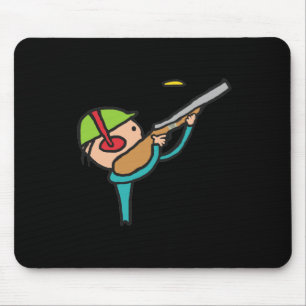 Clay Pigeon Trap Shooting Mouse Mat