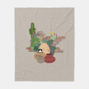 Clay Pots Fleece Blanket