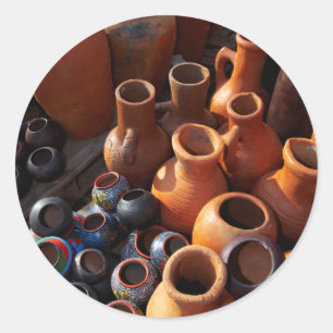 Clay Pots, Hazyview, Mpumalanga, South Africa Classic Round Sticker