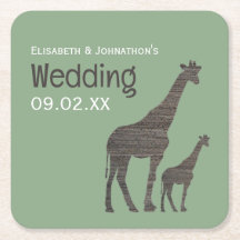 Clay Safari Giraffe, Rustic Wedding