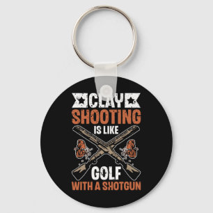 Clay Shooting Is Like Golf With A Shotgun Clay Sho Key Ring