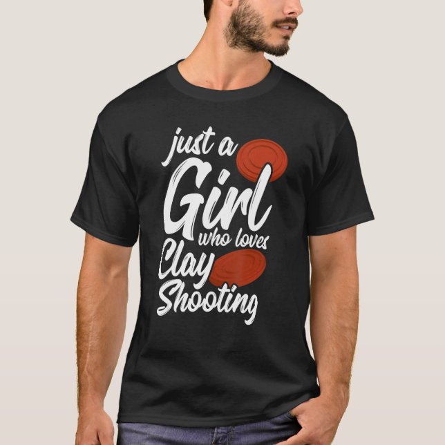 Clay Shooting   Trap Girls Shooter Trap Shooting T-Shirt (Front)