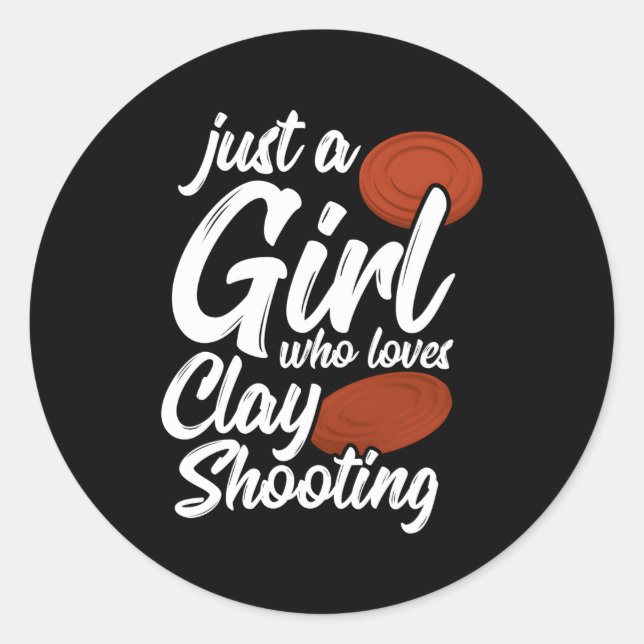 Clay Shooting Trap Shooter Trap Shooting Classic Round Sticker (Front)