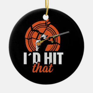 Clay Shooting Trap Shooting Ceramic Tree Decoration