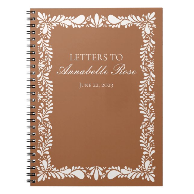 Clay Talaver Tile Fiesta Letters to Birthday Girl Notebook (Front)