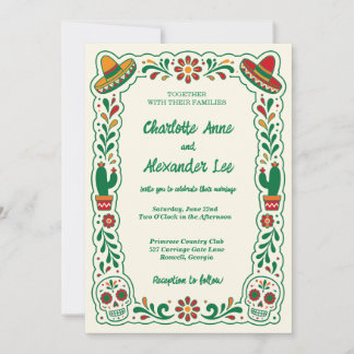 Clay Talavera Spanish Fiesta Wedding Invitation