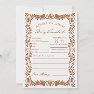 Clay Talavera Tile Spanish Advice for Baby Card