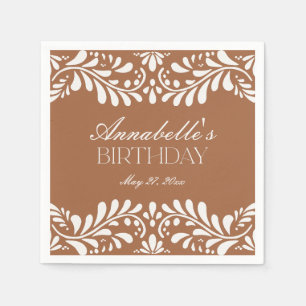 Clay Talavera Tile Spanish Fiesta Birthday Napkin