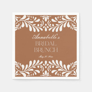 Clay Talavera Tile Spanish Fiesta Bridal Brunch Napkin