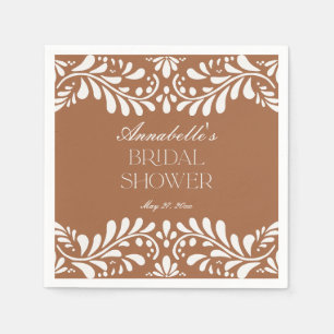 Clay Talavera Tile Spanish Fiesta Bridal Shower Napkin