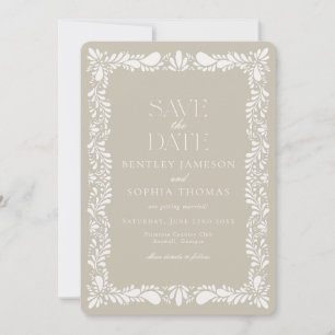 Clay Talavera Tile Spanish Fiesta Save the Date Invitation