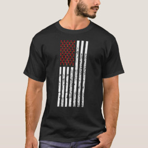Clay Target Shooting Usa Flag Retro Shotshell Fl T-Shirt