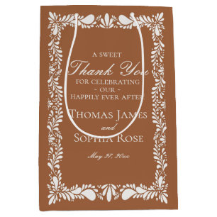 Clay Tile Talavera Spanish Fiesta Wedding Favours Medium Gift Bag