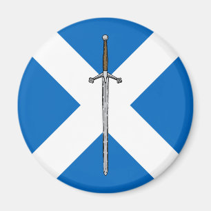Claymore and Saltire Magnet