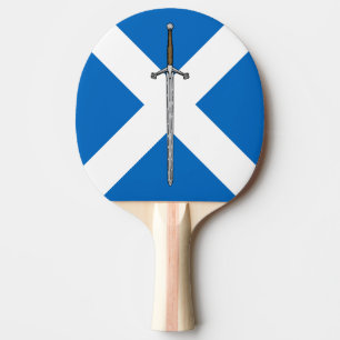 Claymore and Saltire Ping Pong Paddle