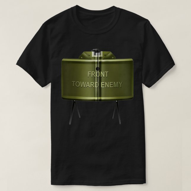 Claymore Front Towards Enemy Zip  T-Shirt (Design Front)