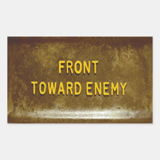 Claymore Mine Phone Cover Mk I Front Towards Enemy Rectangular Sticker (Front)