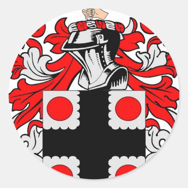 Clayton Coat of Arms Classic Round Sticker (Front)