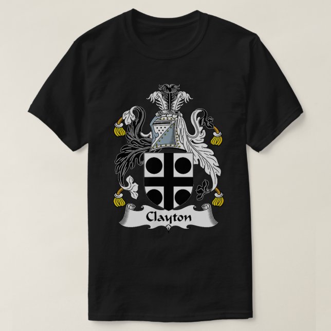 Clayton Coat of Arms  Family Crest  T-Shirt (Design Front)