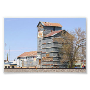 Clayton, New Mexico, Grain Mill and Elevator Photo Print
