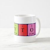 Clayton periodic table name mug (Front Right)