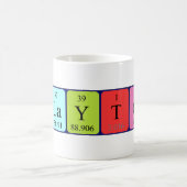 Clayton periodic table name mug (Center)