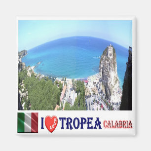 CLB021 TROPEA I Love - Calabria - Italy - Fridge Magnet
