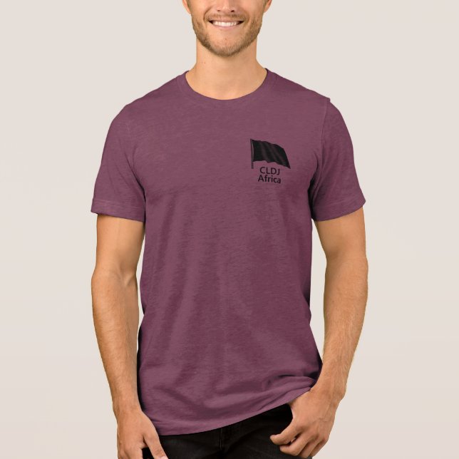 CLDJ Black Flag Tri-blend T-Shirt Tri-Blend Shirt (Front)