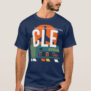 CLE Airport Code Baggage Tag T-Shirt