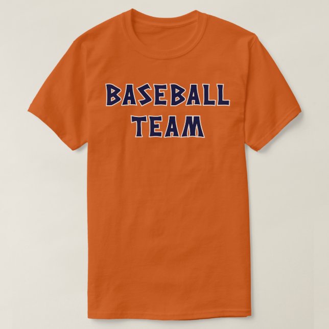 CLE Baseball Team Red T-Shirt (Design Front)