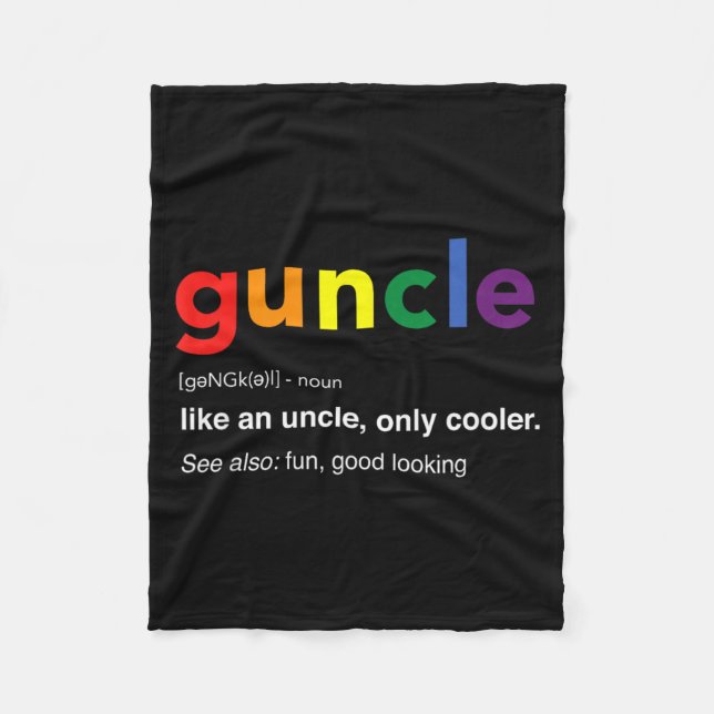 Cle Definition Rainbow Pride Colour Fleece Blanket (Front)