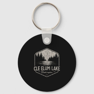 Cle Elum Lake Washington Outdoors Vintage  Key Ring
