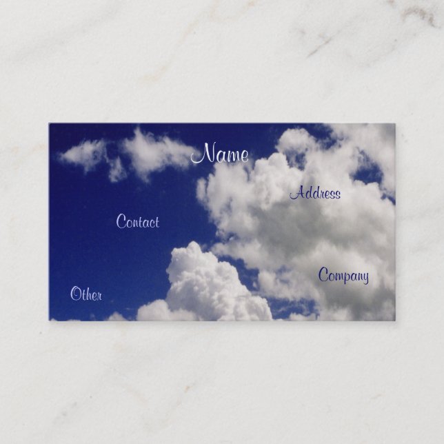 Clean Air - Air Filtiration I Business Card (Front)