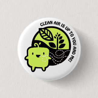 Clean Air logo 3 Cm Round Badge