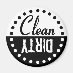 Clean and Dirty Dishwasher Magnet
