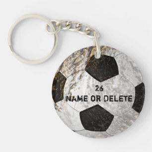 Clean and Dirty Soccer Keychains PERSONALIZED