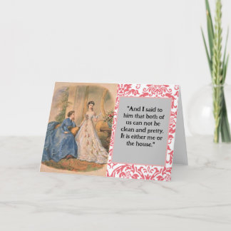 "Clean and Pretty" Snarky Greeting Card