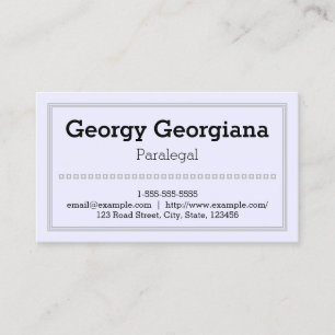 Clean and Professional, With Triple-Line Border Business Card