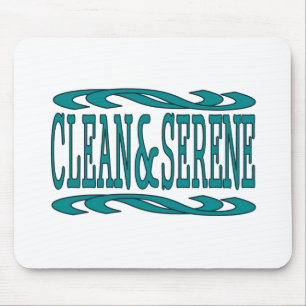 Clean and Serene Inspirational Recovery Quote Mouse Mat